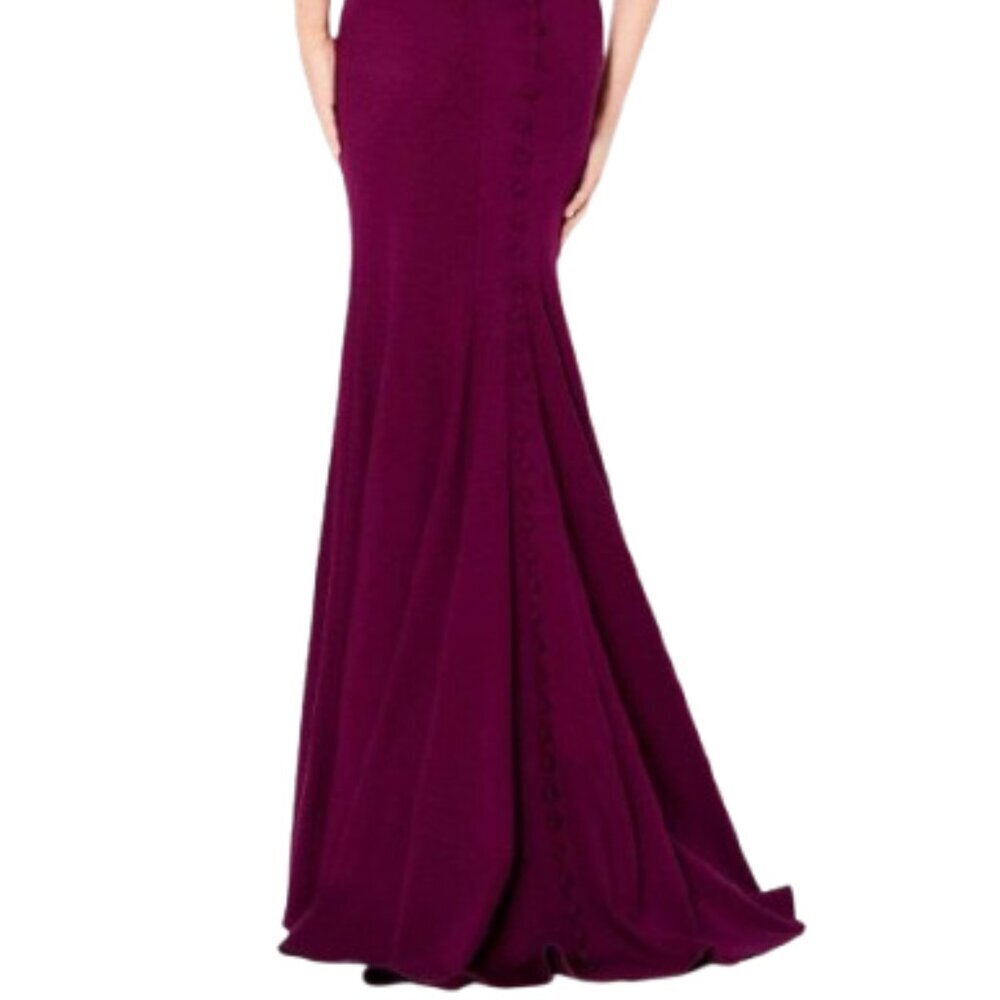 SALE NWT Cameron Blake 220635 Jersey Mother of the Bride Dress Blue Size 12 - Picture 4 of 6